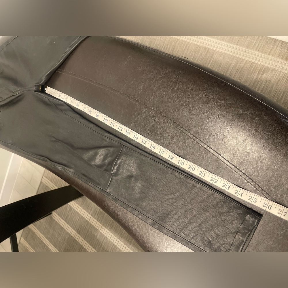 Vince Black genuine Leather skinny Pants US 6 - Picture 11 of 11